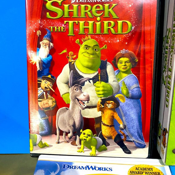 SHREK DVD BUNDLE SHREK 1, SHREK 2 & SHREK THE THIRD DREAMWORKS VINTAGE - Picture 4 of 12